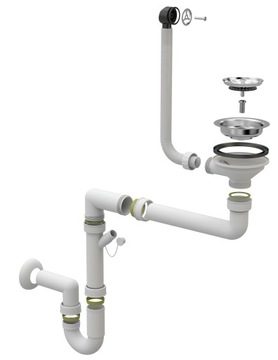 ОДНОКАМЕРНЫЙ РУЧНОЙ НАСТЕННЫЙ СИФОН ДЛЯ РАКОВИНЫ