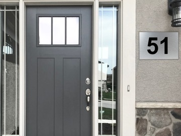 NUMER NA DOM Tabliczka adresowa | 30x20cm | Zestaw Montażowy Personalizacja