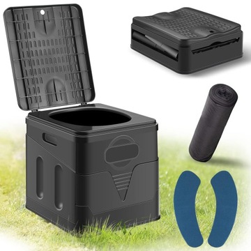 ТУАЛЕТ ДЛЯ КЕМПИНГА, МОБИЛЬНЫЙ, ПОРТАТИВНЫЙ ДЛЯ УЧАСТКА, СКЛАДНОЙ, 20Л