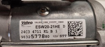 OPEL VIVARO C STARTÉR 2023 9832577880