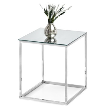 LUSTRZANY STOLIK POMOCNIK DO SALONU BALI S CHROM