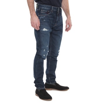 TOMMY HILFIGER Spodnie męskie jeansy STH05 33/34