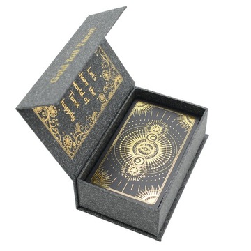 НАБОР КЛАССИЧЕСКИХ КАРТ ТАРО ГАДАНИЕ ТАРО СОЛНЦЕ ЗОЛОТАЯ ФОЛЬГА 78 КАРТ ПВХ