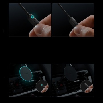 АВТОМОБИЛЬНОЕ ЗАРЯДНОЕ УСТРОЙСТВО BASEUS ИНДУКТИВНОЕ 15 ВТ С ДЕРЖАТЕЛЕМ MagSafe USB C 25 Вт