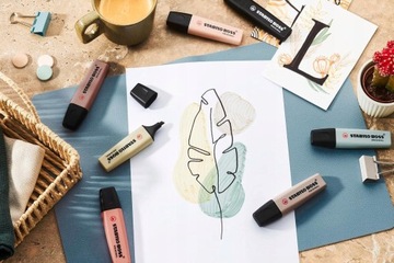 STABILO BOSS ORIGINAL NatureColors хайлайтер 6 цветов футляр EARTH COLORS