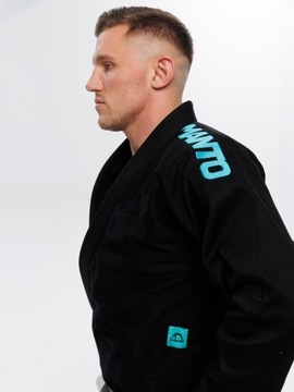 Кимоно MANTO для Bjj Gi X5, черное, бирюзовое, A2
