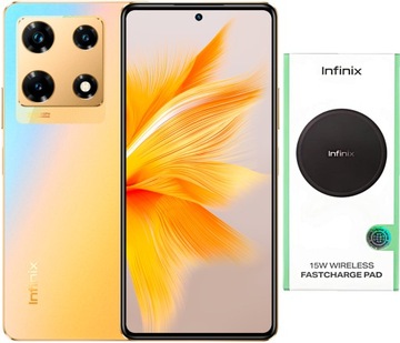 Смартфон Infinix Note 30 Pro 8/256 ГБ золото Индуктивное зарядное устройство стеклянный корпус