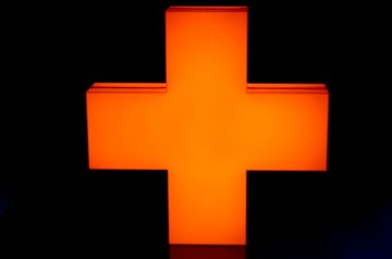 Световой рекламный крест АПТЕКА 3D 60см ПРОИЗВОДИТЕЛЬ