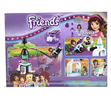 Блоки Друзья КОСМИЧЕСКАЯ КАРУСЕЛЬ в парке развлечений 197 деталей