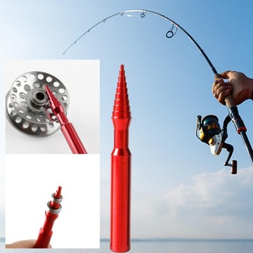 Инструмент для ремонта рыболовной катушки Прочный, прочный, портативный для дома и улицы, красный