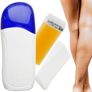 Zestaw DEPILACJA podgrzewacz do wosku w rolce + wosk w rolce 100ml + paski