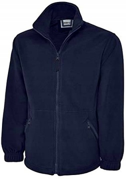 POLAR GRANATOWY CIEPŁY KIESZENIE BLUZA POLAROWA XL