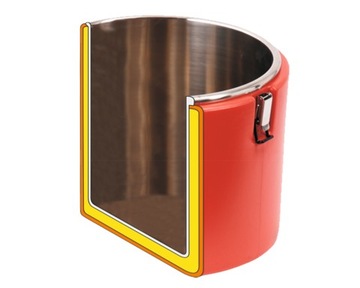 ГАСТРОНОМИЧЕСКИЙ ТЕРМОС ДЛЯ ПИЩЕВОГО ОБСЛУЖИВАНИЯ ТРАНСПОРТ БОЛЬШОЙ XXL 30 Л YATO