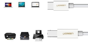 ЗЕЛЕНЫЙ КАБЕЛЬ USB C–USB B 2.0 ПРИНТЕР THUNDERBOLT 480 МБ/С 1,5 М