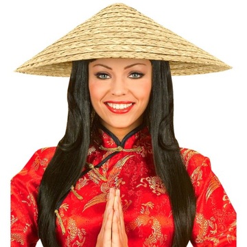 КИТАЙСКАЯ ЯПОНСКАЯ ШЛЯПА ИЗ БАМБУКА, КРУГЛАЯ