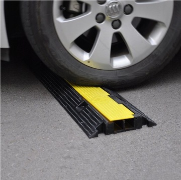 ЖЕСТКАЯ ПОРОГОВАЯ КРЫШКА ЗАЩИТА КАБЕЛЯ ПРОХОДА 1М 100см 2-КАНАЛЬНАЯ ПЛАТФОРМА