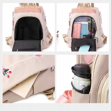 Plecak damski Casual Oxford Cloth Backpack Flower