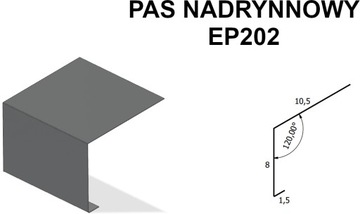 Pas nadrynnowy EP202 grafit 7024