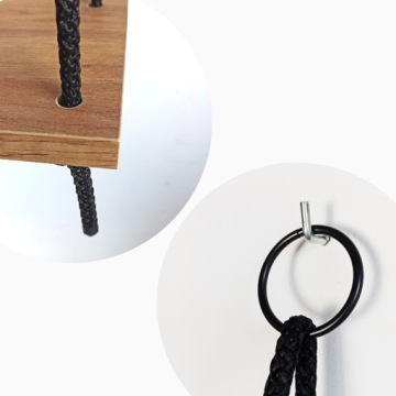 Полки подвесные на веревках LOFT RUSTIC INDUSTRIAL