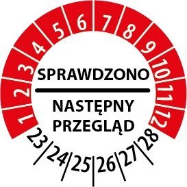 Наклейка техосмотр, световой индикатор 30 мм/48 шт. R.