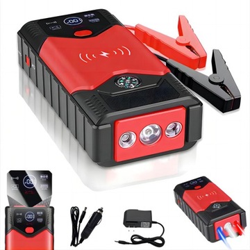 BOOSTER ROZRUCH JUMP STARTER POWERBANK LATARKA 20000MAH 600A