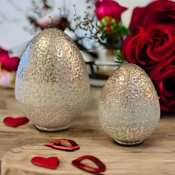 OZDOBA WIELKANOCNE JAJO WIELKANOCNE SZKLANA FIGURKA WIELKANOCNA