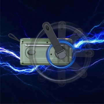 СОЛНЕЧНАЯ АВАРИЙНАЯ РАДИОPOWERBANK 4000МАЧ МОЩНЫЙ ФОНАРИК ДИНАМО FM AM SOS