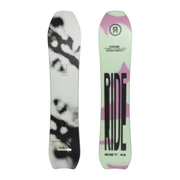 Deska snowboardowa damska RIDE Psychocandy biało-zielona 12G0015 150 cm