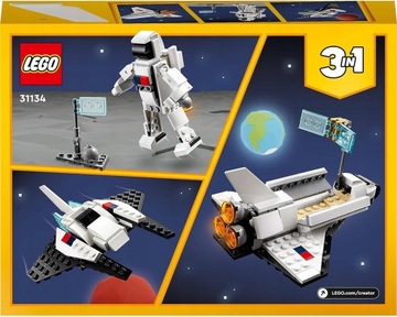 Набор кубиков LEGO Creator 3in1 «Космический челнок» 31134 «Космический космонавт 6+»