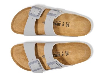 Klapki damskie szare BIRKENSTOCK ARIZONA BF STONE COIN 1027696 39