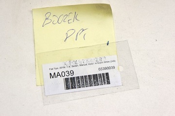 MA039 Fiat Tipo II Boczek Drzwi Prawy Tył Sedan