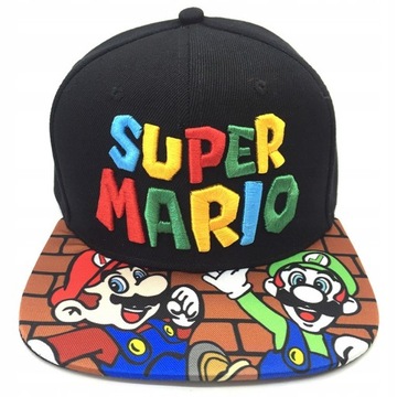 czapka z daszkiem super mario czapka hip hop