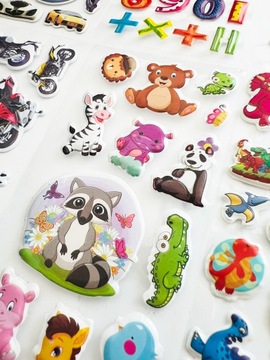 МОТИВАЦИОННЫЕ ВЫПУКЛЫЕ НАКЛЕЙКИ ДЛЯ ДЕТЕЙ 1100 ШТ. 50 НАБОРОВ ИГРУШЕК