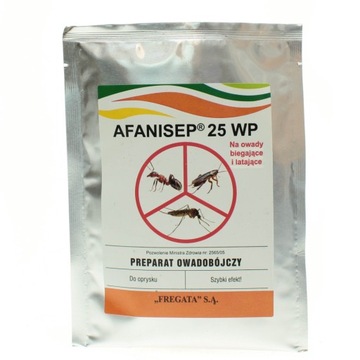 AFANISEP 25 WP OPRYSK KLESZCZE MRÓWKI KOMARY 25G