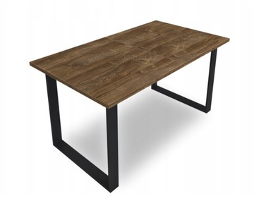 Stół 150x80+48 Industrialny Loft Nogi Metal Dąb
