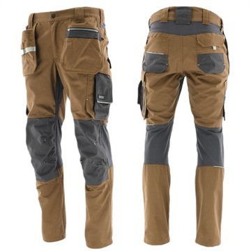 Мужские рабочие брюки стрейч, прочные, безопасные и безопасные для труда MONTER KHAKI