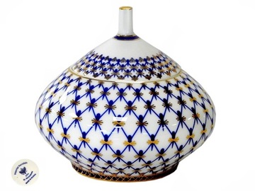 CUKIERNICZKA SIATKA KOBALTOWA ŁOMONOSOW PORCELAIN