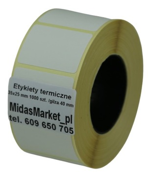 ETYKIETY TERMICZNE 35x25 /1000 do ZEBRY
