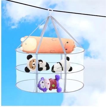 ПОДВЕСНАЯ СУШИЛКА ДЛЯ ПОТА, 3-СЛОЙНАЯ ИГРУШКА С СУШИЛЬНОЙ СЕТКОЙ