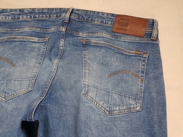 G-STAR RAW - 3301 STRAIGHT TAPERED W40L34 pas 110 cm Jak Nowe ,