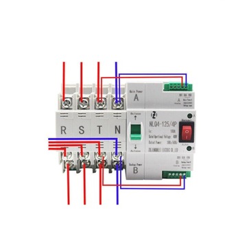100A 4P Автоматический переключатель для фотоэлектрических систем/сетей