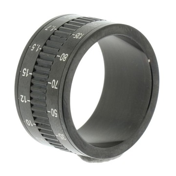 Men Rings Stainless Steel Camera Black