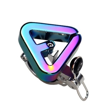 Creative Colorful Bicycle Bell Clip Ring, MTB Bell, Fixed Gear, Triangle