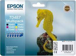 TUSZ EPSON ORY. T0481-486 T0487 R200 NOWE