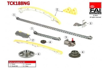 FAI ZESTAW ŁAŃCUCHA ROZRZĄDU HONDA ACCORD VII 2.4