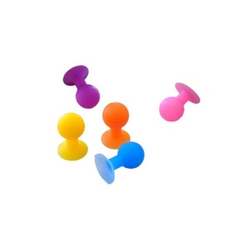 Силиконовый держатель для телефона с присоской и круглой головкой, фиолетовый