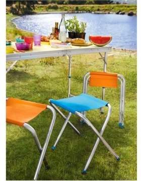 КОМПЛЕКТ ТУРИСТИЧЕСКОЙ МЕБЕЛИ, СТОЛ И СТУЛЬЯ, 5 ЭЛЕМЕНТОВ.