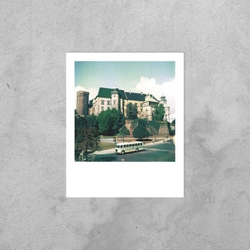 Kartka pocztowa: Kraków Warszawa Pole Polaroid Lue