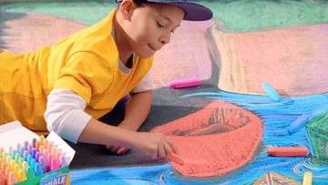 Тротуарный мел, 48 цветов, моющийся Crayola