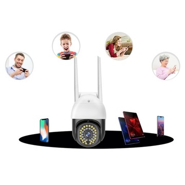 ВНЕШНЯЯ IP-КАМЕРА TUYA С ПОВОРОТНЫМ ЗУМОМ, WIFI И SD-КАРТОЙ, FULL HD 360, 3 Мпикс.